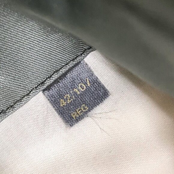 Vintage Steel Dark Grey Double Breasted Virgin Wool Blazer 42R - Picture 4 of 13